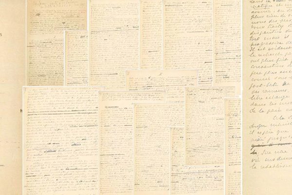 Páginas do Manuscrito de Pierre de Coubertin (COI).