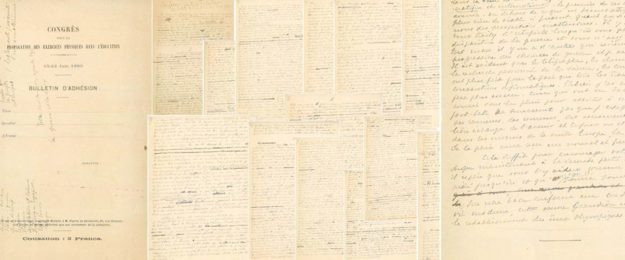 Páginas do Manuscrito de Pierre de Coubertin (COI).