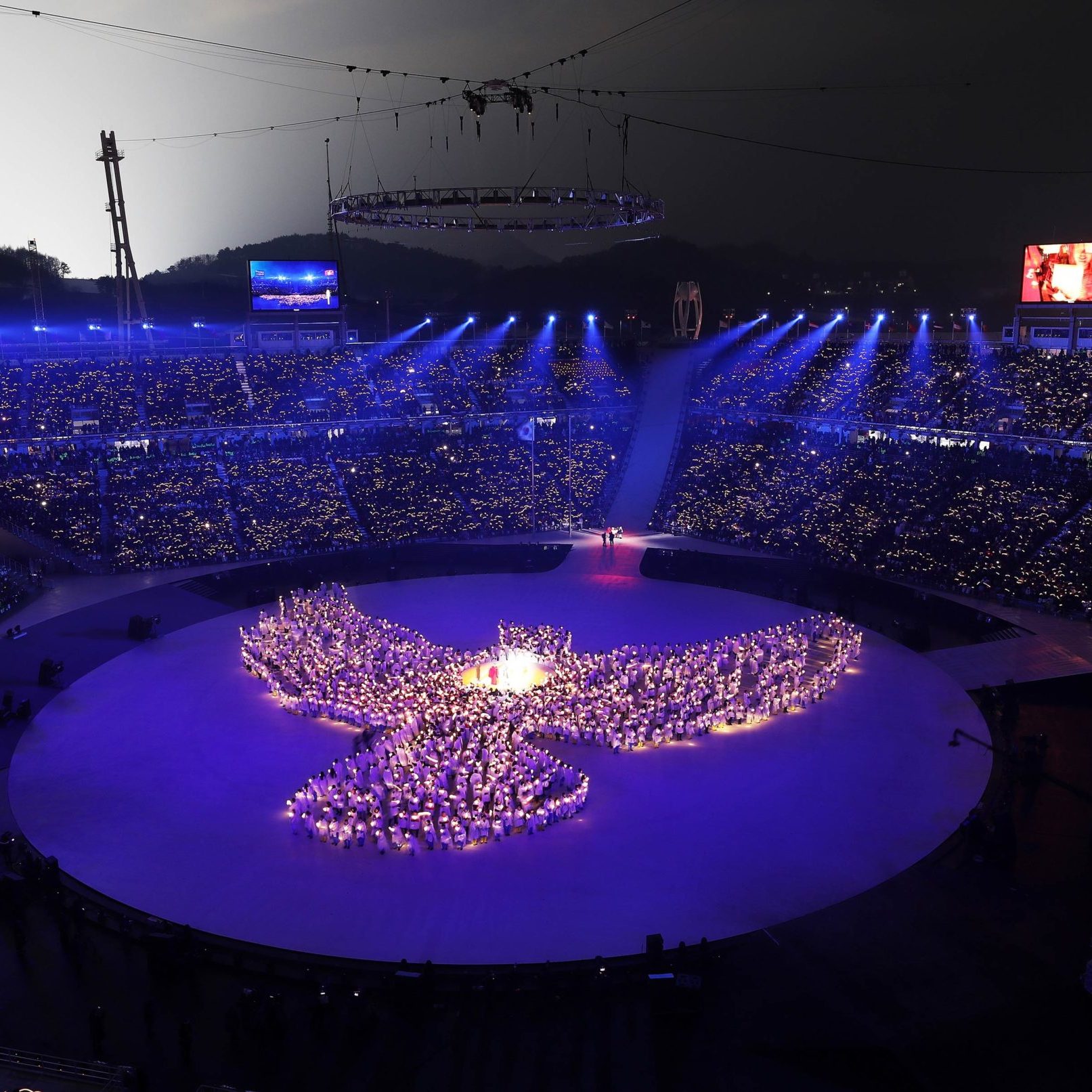 peace Cerimônia de abertura dos Jogos Olímpicos de Inverno em PyeongChang 2018 (COI).
