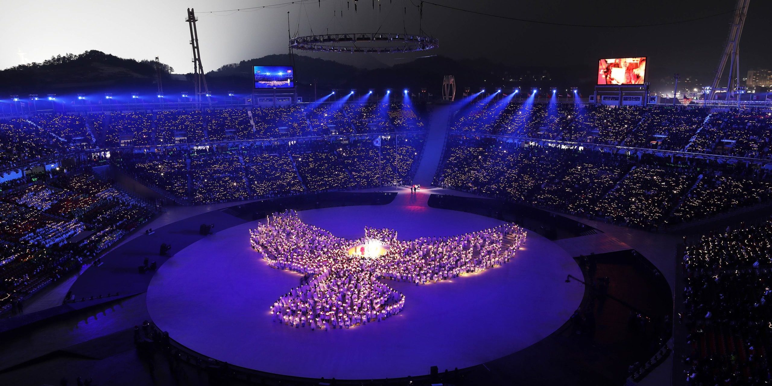 Cerimônia de abertura dos Jogos Olímpicos de Inverno em PyeongChang 2018 (COI).