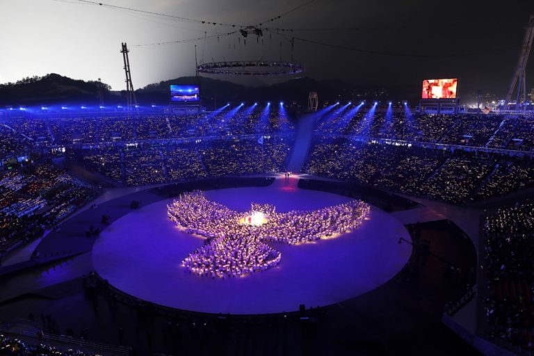 Cerimônia de abertura dos Jogos Olímpicos de Inverno em PyeongChang 2018 (COI).